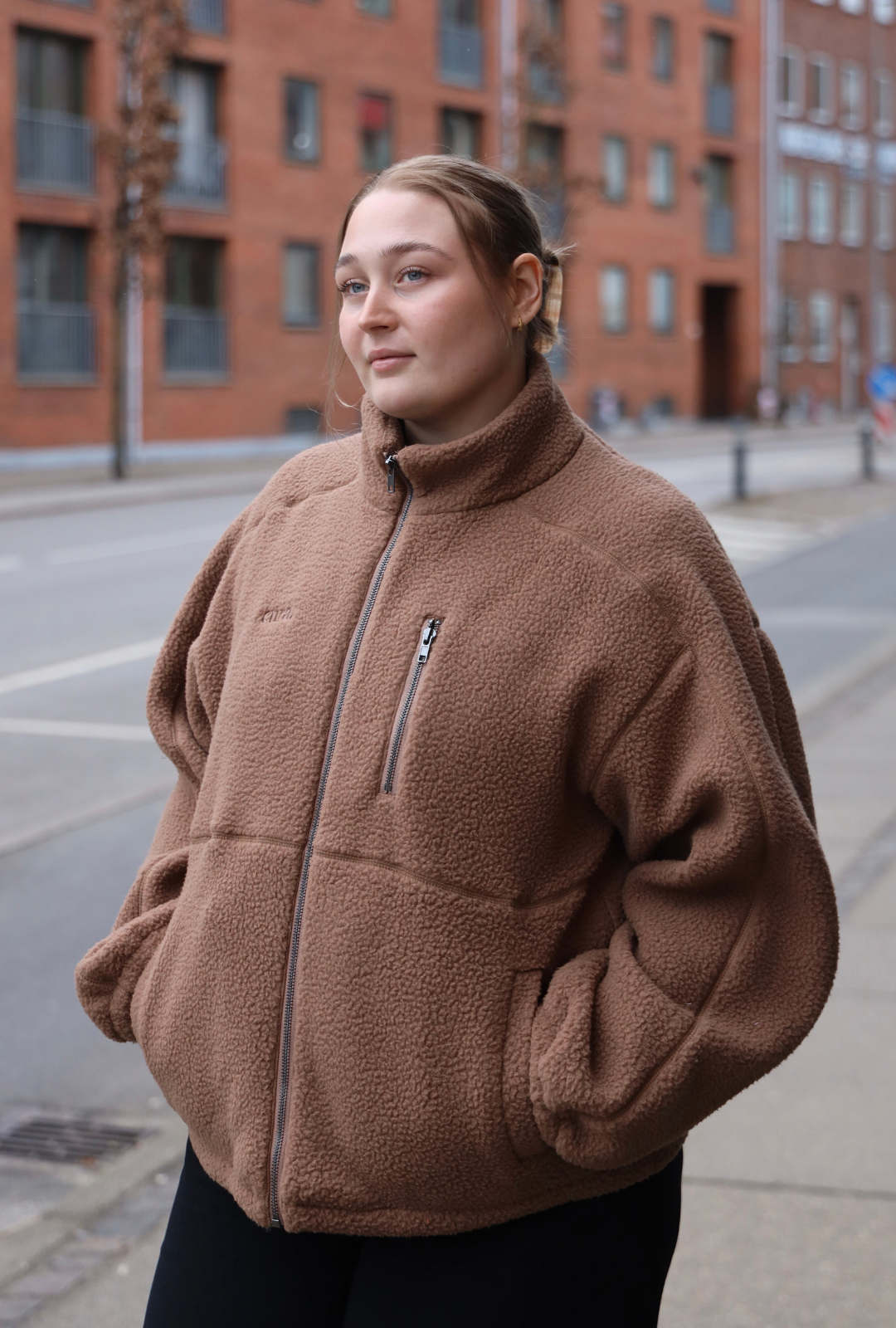 Oversized Fleece Jakke