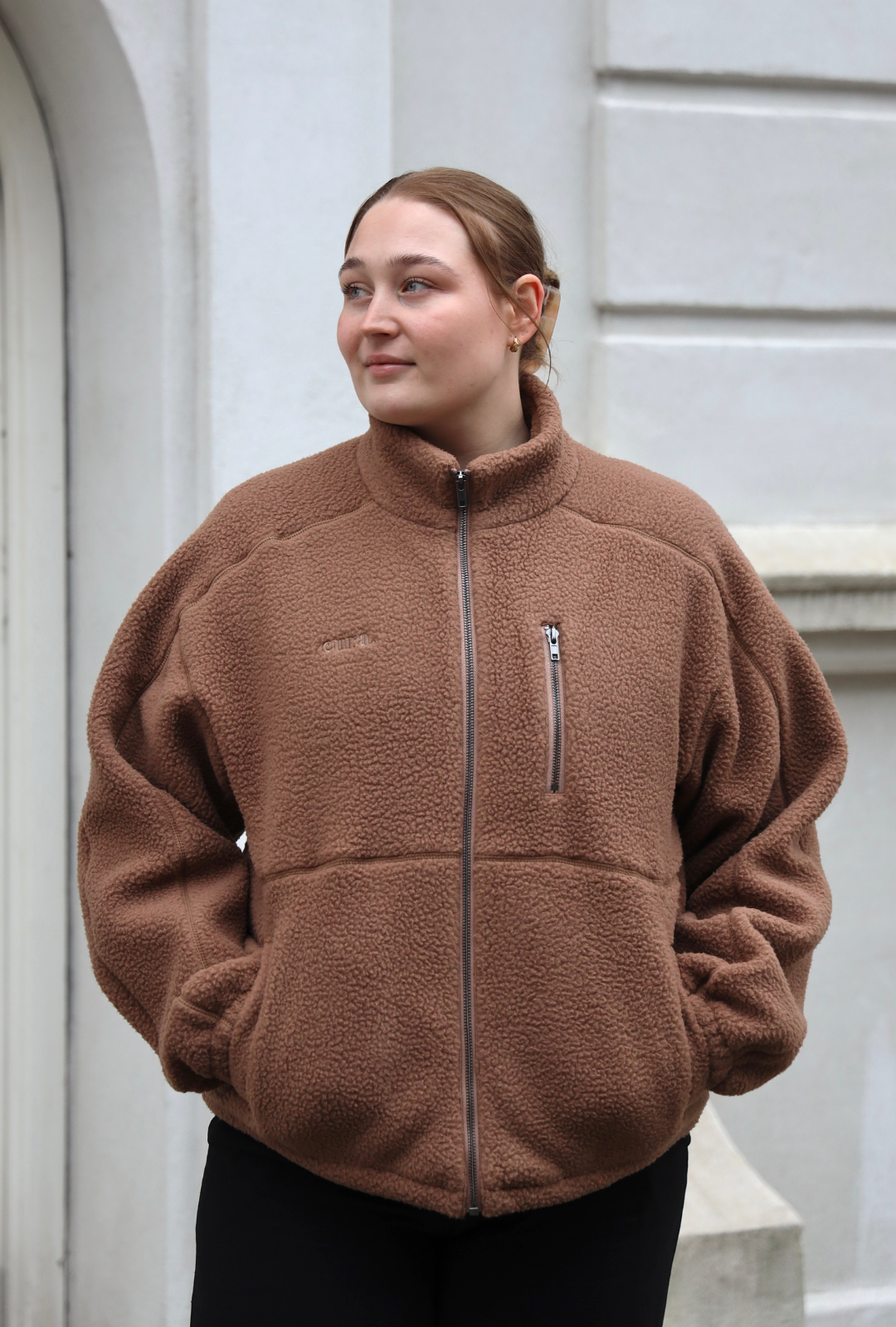 Oversized Fleece Jakke