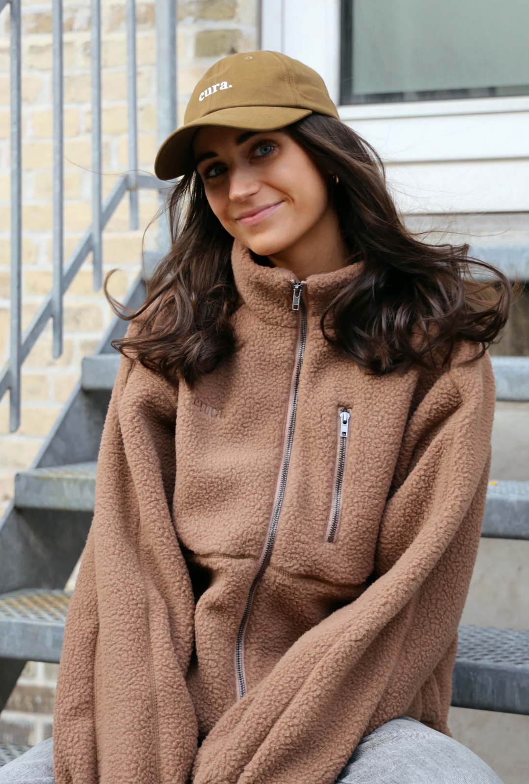Oversized Fleece Jakke