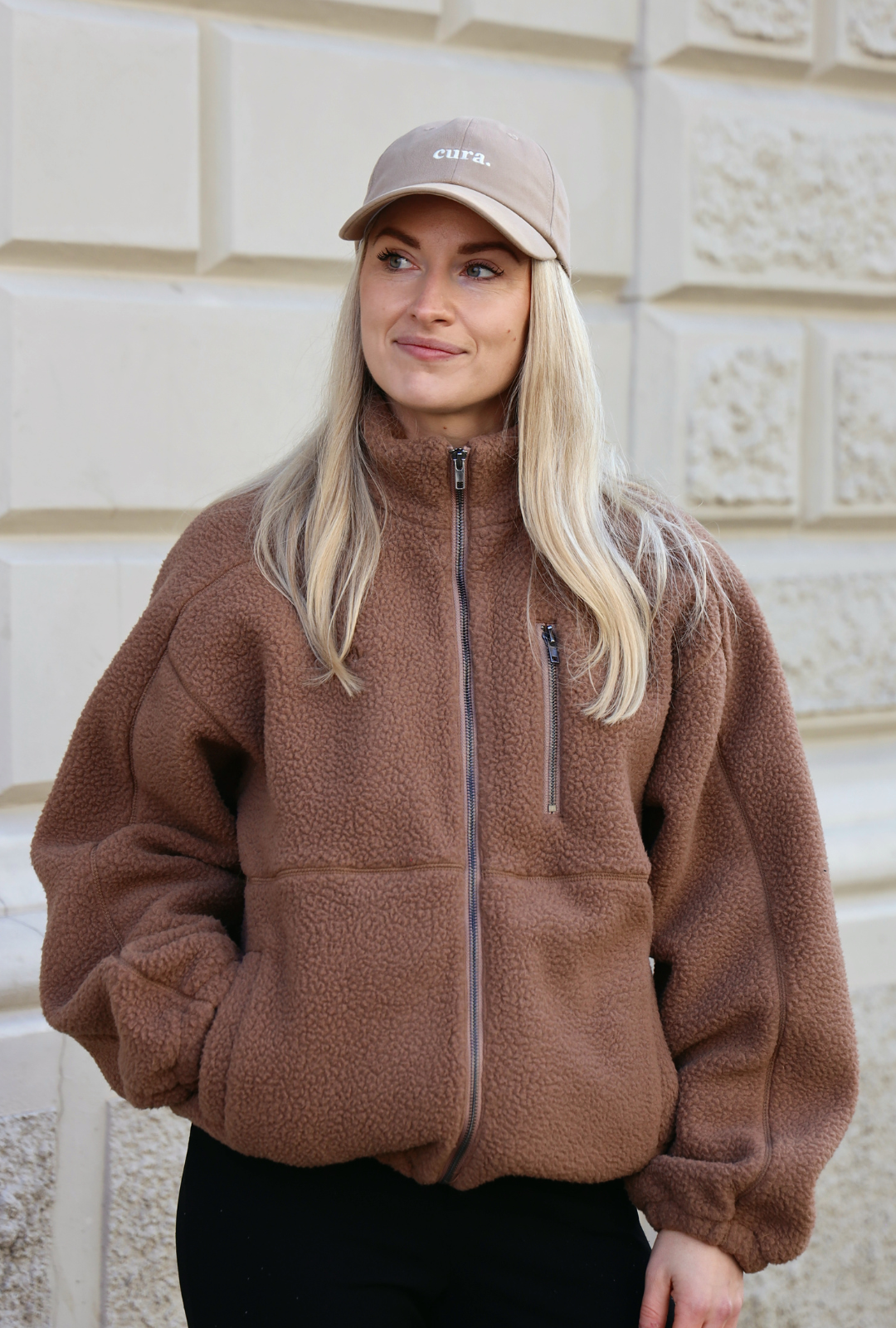 Oversized Fleece Jakke