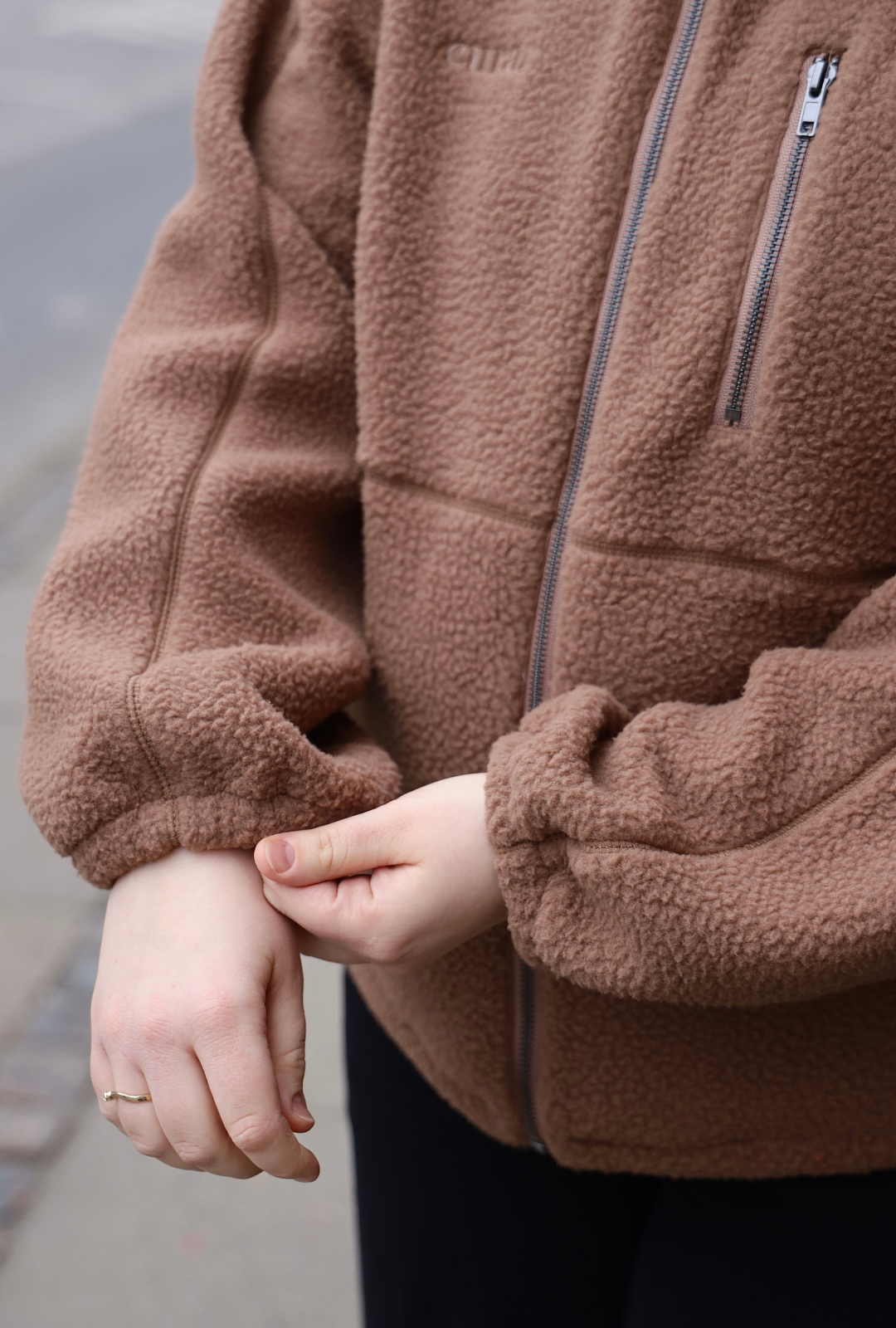 Oversized Fleece Jakke