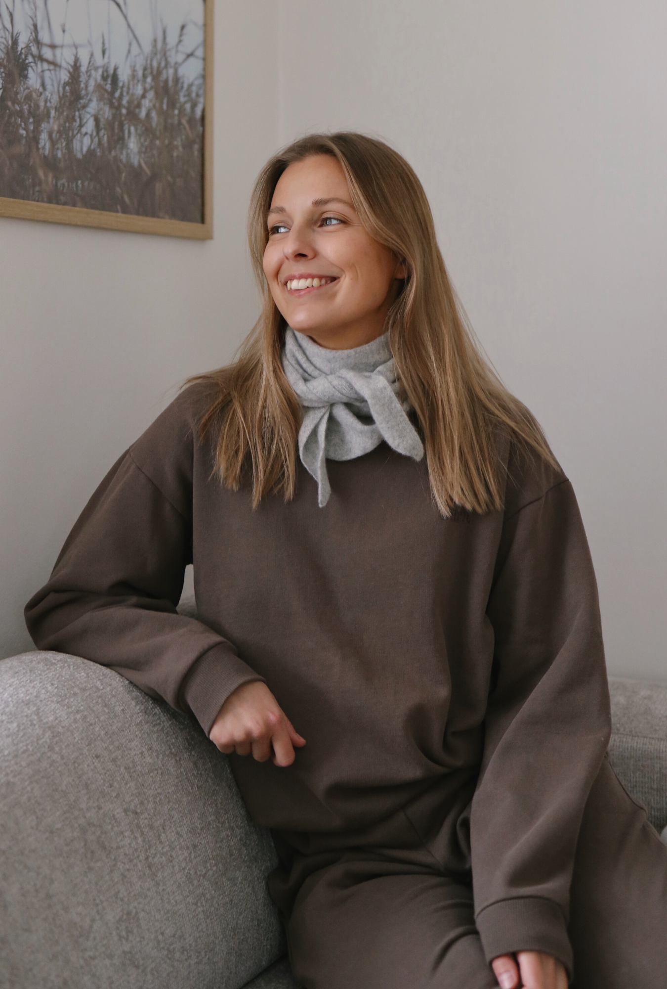 Cashmere Scarf Stone
