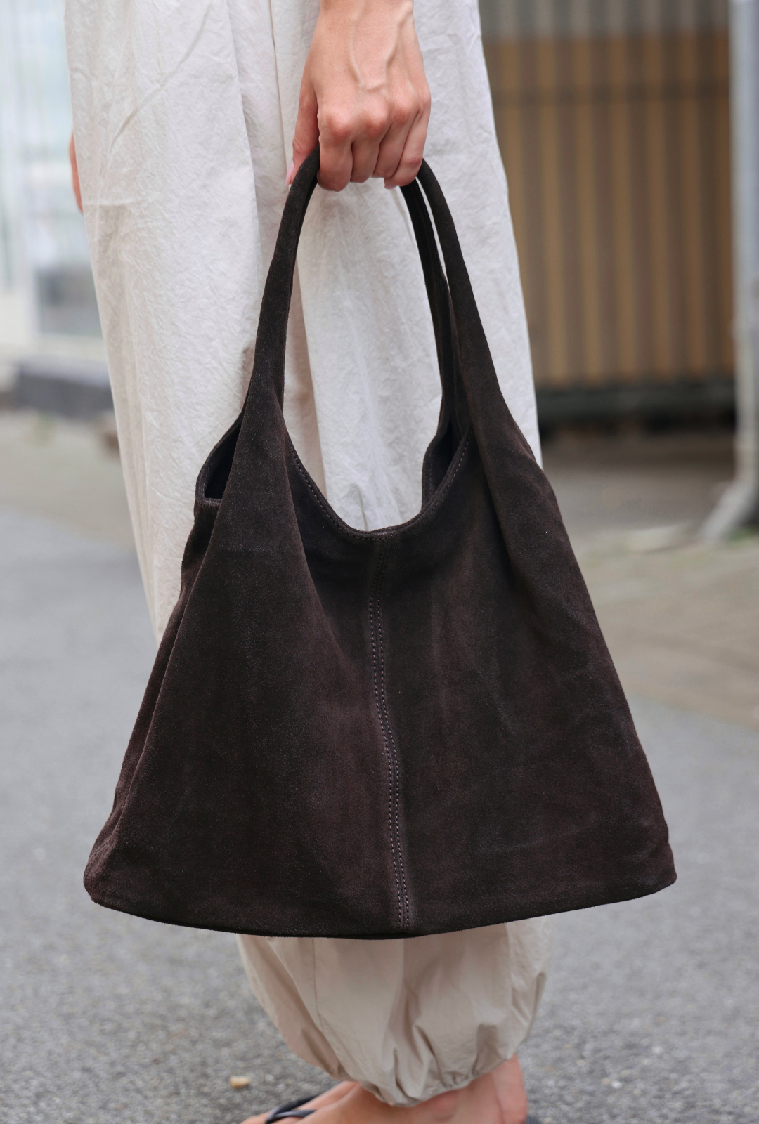 Suede Hobo Bag